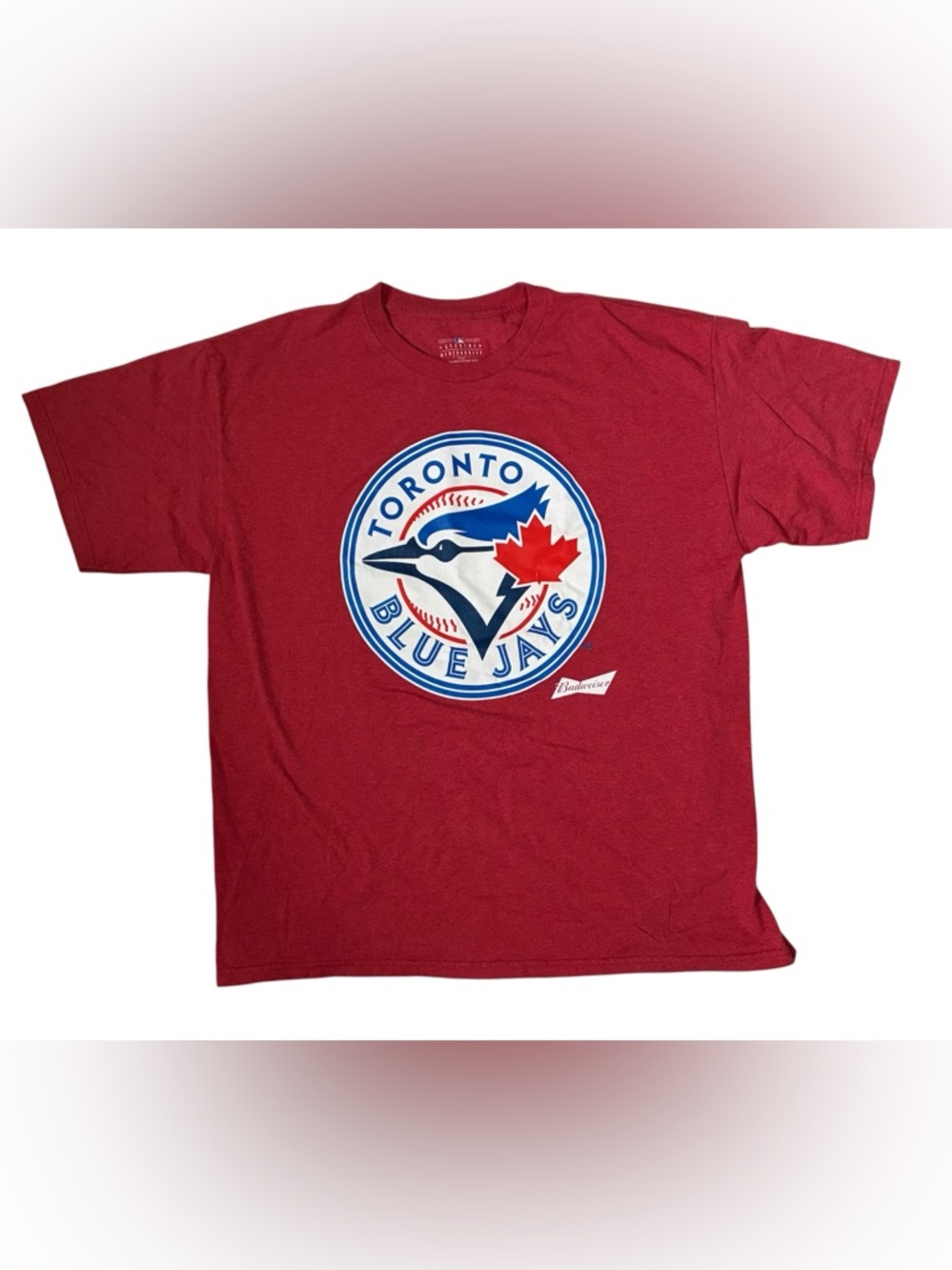 TORONTO BLUE JAYS T-SHIRT GENUINE MERCHANDISE BUDWEISER MENS